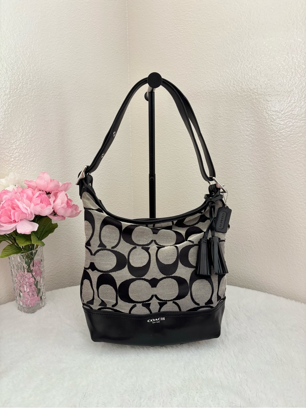 Vintage COACH Legacy Signature Duffle Convertible Hobo Shoulder Bag